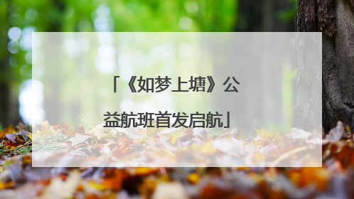 《如梦上塘》公益航班首发启航