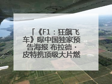 《F1：狂飙飞车》曝中国独家预告海报 布拉德・皮特携顶级大片燃爆暑期