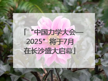 “中国力学大会—2025”将于7月在长沙盛大启幕