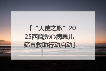 “天使之旅”2025西藏先心病患儿筛查救助行动启动