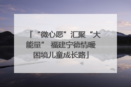 “微心愿”汇聚“大能量” 福建宁德情暖困境儿童成长路