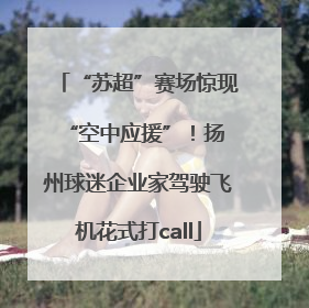 “苏超”赛场惊现 “空中应援”！扬州球迷企业家驾驶飞机花式打call