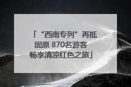 “西南专列”再抵固原 870名游客畅享清凉红色之旅