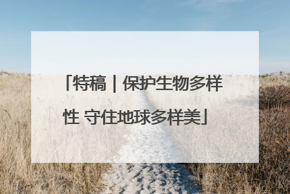 特稿｜保护生物多样性 守住地球多样美