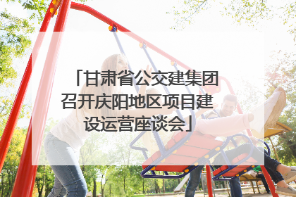 甘肃省公交建集团召开庆阳地区项目建设运营座谈会
