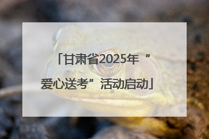 甘肃省2025年“爱心送考”活动启动