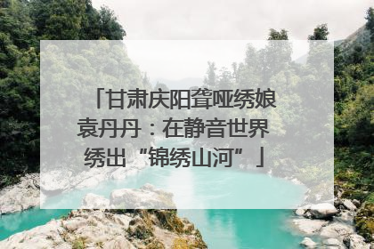 甘肃庆阳聋哑绣娘袁丹丹：在静音世界绣出“锦绣山河”