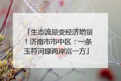 生态流量变经济增量！济南市市中区：一条玉符河绿两岸富一方
