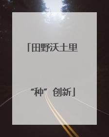 田野沃土里“种”创新