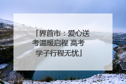 界首市：爱心送考温暖启程 高考学子行程无忧