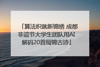 算法织就新锦绣 成都非遗节大学生团队用AI解码20首蜀锦古诗