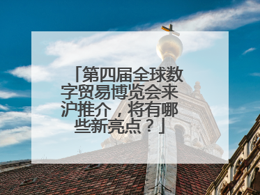 第四届全球数字贸易博览会来沪推介，将有哪些新亮点？
