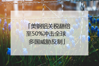 美钢铝关税翻倍至50%冲击全球 多国威胁反制