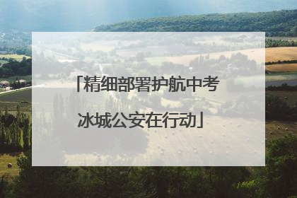 精细部署护航中考 冰城公安在行动