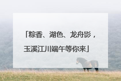 粽香、湖色、龙舟影，玉溪江川端午等你来