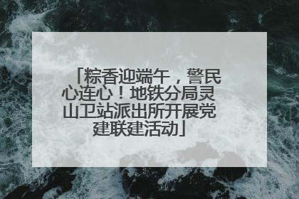 粽香迎端午，警民心连心！地铁分局灵山卫站派出所开展党建联建活动