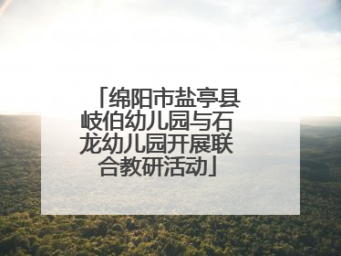 绵阳市盐亭县岐伯幼儿园与石龙幼儿园开展联合教研活动