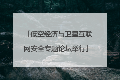 低空经济与卫星互联网安全专题论坛举行