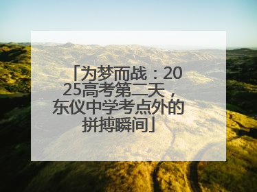 为梦而战：2025高考第二天，东仪中学考点外的拼搏瞬间