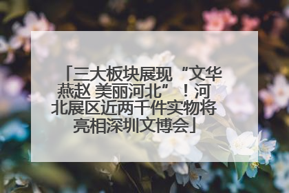 三大板块展现“文华燕赵 美丽河北”！河北展区近两千件实物将亮相深圳文博会
