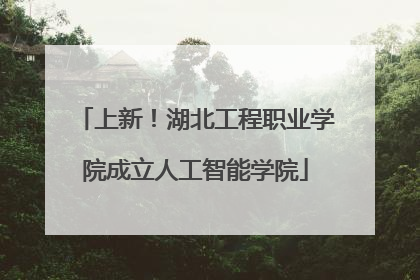 上新！湖北工程职业学院成立人工智能学院