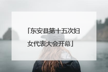 东安县第十五次妇女代表大会开幕