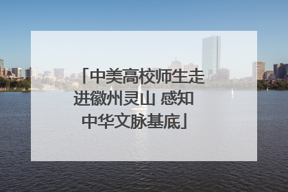 中美高校师生走进徽州灵山 感知中华文脉基底