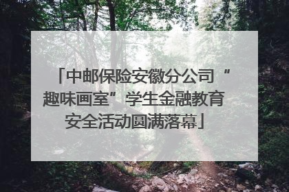 中邮保险安徽分公司“趣味画室”学生金融教育安全活动圆满落幕