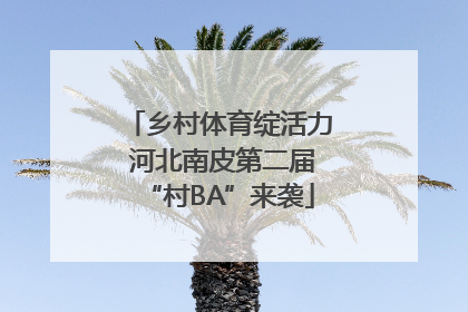 乡村体育绽活力 河北南皮第二届“村BA”来袭
