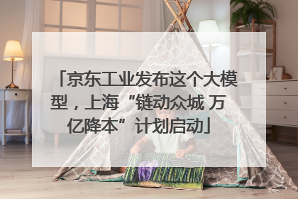 京东工业发布这个大模型，上海“链动众城 万亿降本”计划启动