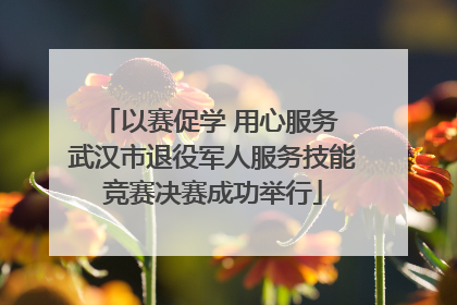 以赛促学 用心服务 武汉市退役军人服务技能竞赛决赛成功举行