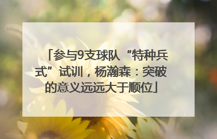 参与9支球队“特种兵式”试训，杨瀚森：突破的意义远远大于顺位