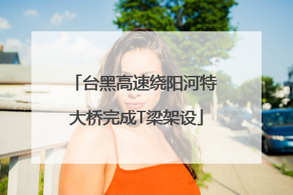 台黑高速绕阳河特大桥完成T梁架设