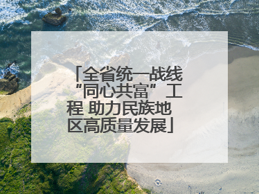 全省统一战线“同心共富”工程 助力民族地区高质量发展
