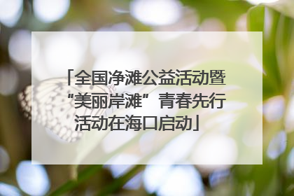 全国净滩公益活动暨“美丽岸滩”青春先行活动在海口启动