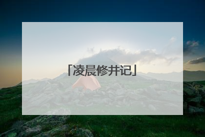 凌晨修井记
