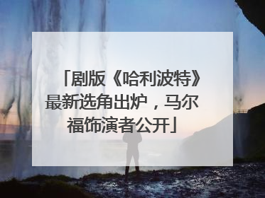 剧版《哈利波特》最新选角出炉，马尔福饰演者公开