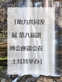 助力共同发展 第八届进博会座谈会在土耳其举办