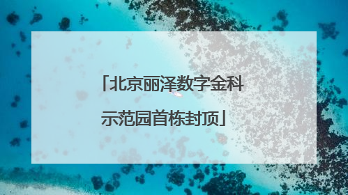 北京丽泽数字金科示范园首栋封顶