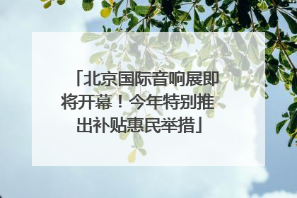 北京国际音响展即将开幕！今年特别推出补贴惠民举措