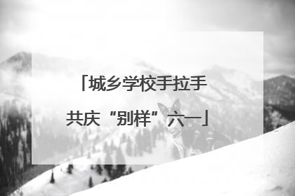 城乡学校手拉手 共庆“别样”六一