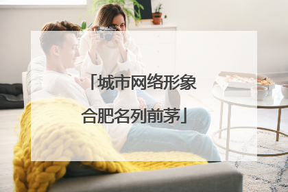 城市网络形象合肥名列前茅