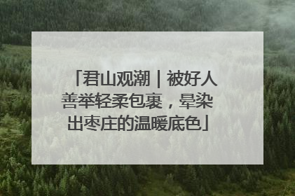 君山观潮｜被好人善举轻柔包裹，晕染出枣庄的温暖底色