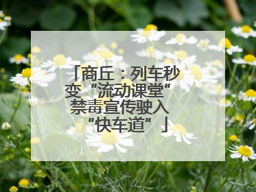 商丘：列车秒变“流动课堂” 禁毒宣传驶入“快车道”