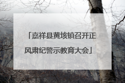 嘉祥县黄垓镇召开正风肃纪警示教育大会