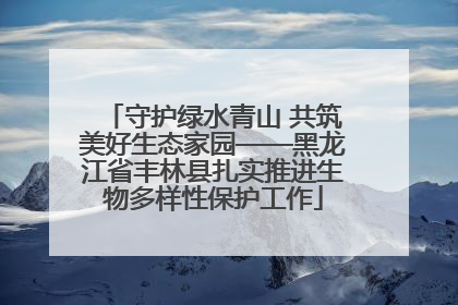 守护绿水青山 共筑美好生态家园——黑龙江省丰林县扎实推进生物多样性保护工作