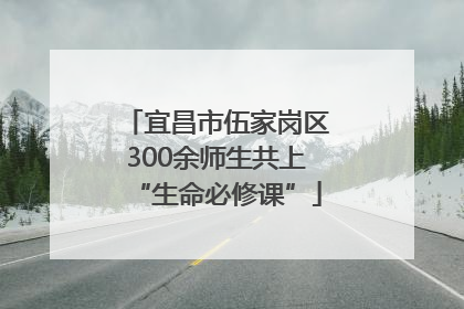 宜昌市伍家岗区300余师生共上“生命必修课”