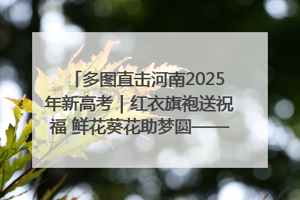 多图直击河南2025年新高考｜红衣旗袍送祝福 鲜花葵花助梦圆——尉氏县高考暖心送考