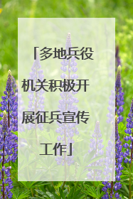 多地兵役机关积极开展征兵宣传工作