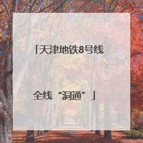 天津地铁8号线全线“洞通”